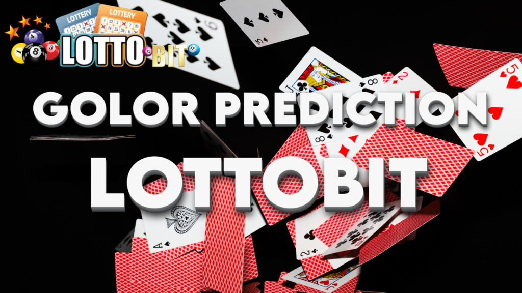 Lottobit color prediction game interface with a spinning wheel showing various colors, where players place bets.