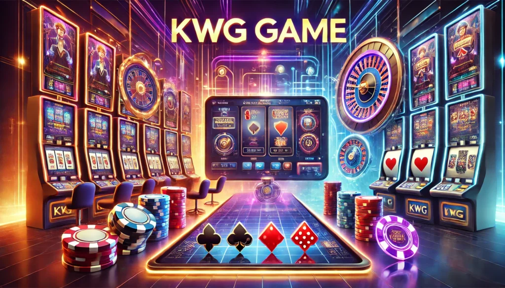 KWG Game online casino platform logo with various gaming options.