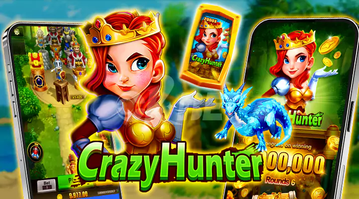 Slot Crazy Hunter 2 by JILI Gaming with a dynamic interface, action-packed adventure, and treasure-filled features.